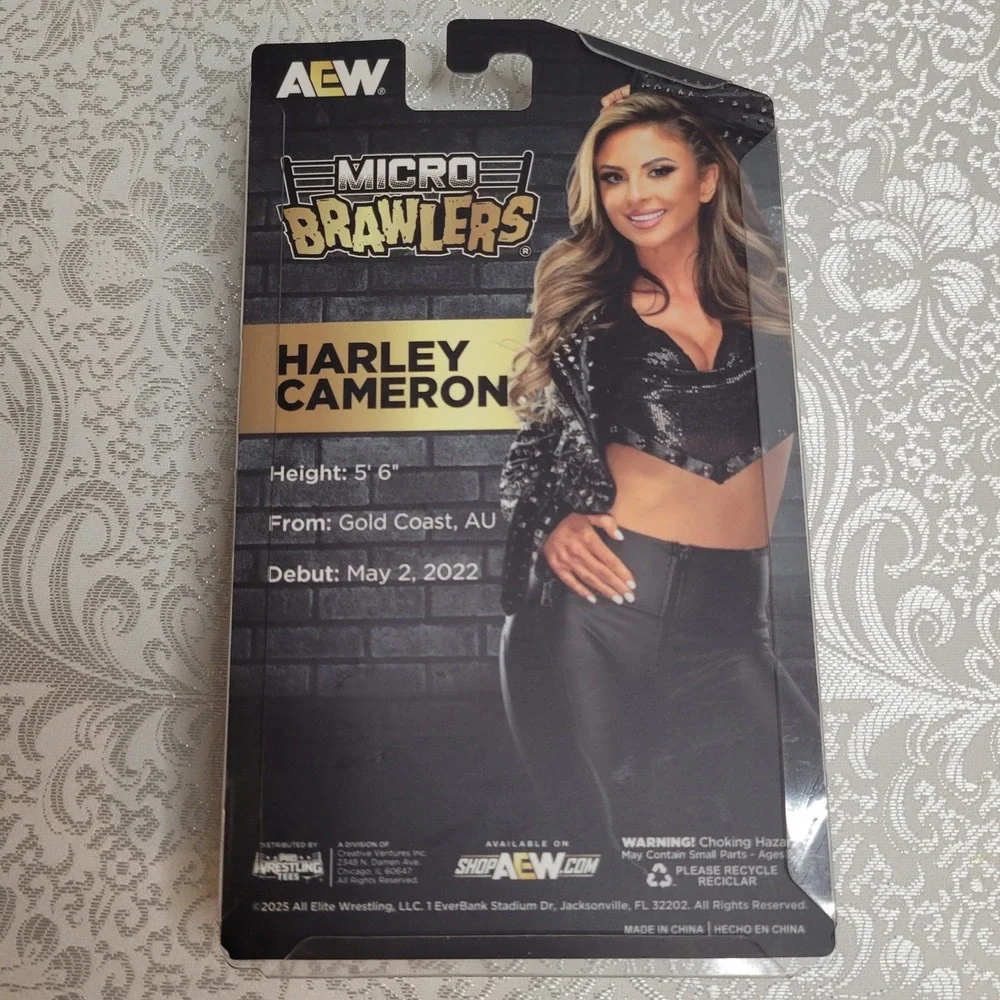 NEW Harley Cameron Micro Brawler Hangman Adam Page Bobble Brawler Mini AEW Crate